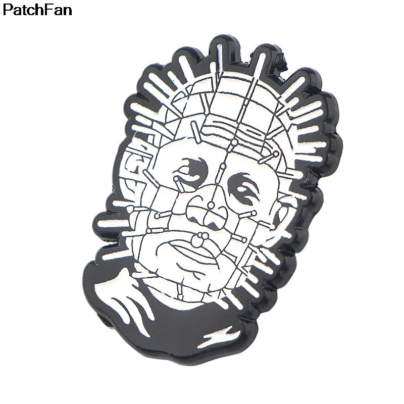 Patchfan Hellraiser фильм триллер цинк булавки para рюкзак одежда медаль для сумки рубашки значки броши для мужчин и женщин A2564