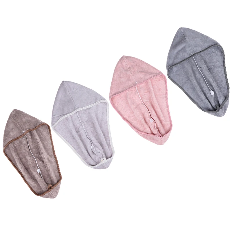 1PCS Hair Quick Dry Towel Women Shampoo Quick Magic Dryer Fiber Wrap Towel Shower Cap Scrub Cleaning Tool Bathroom Products