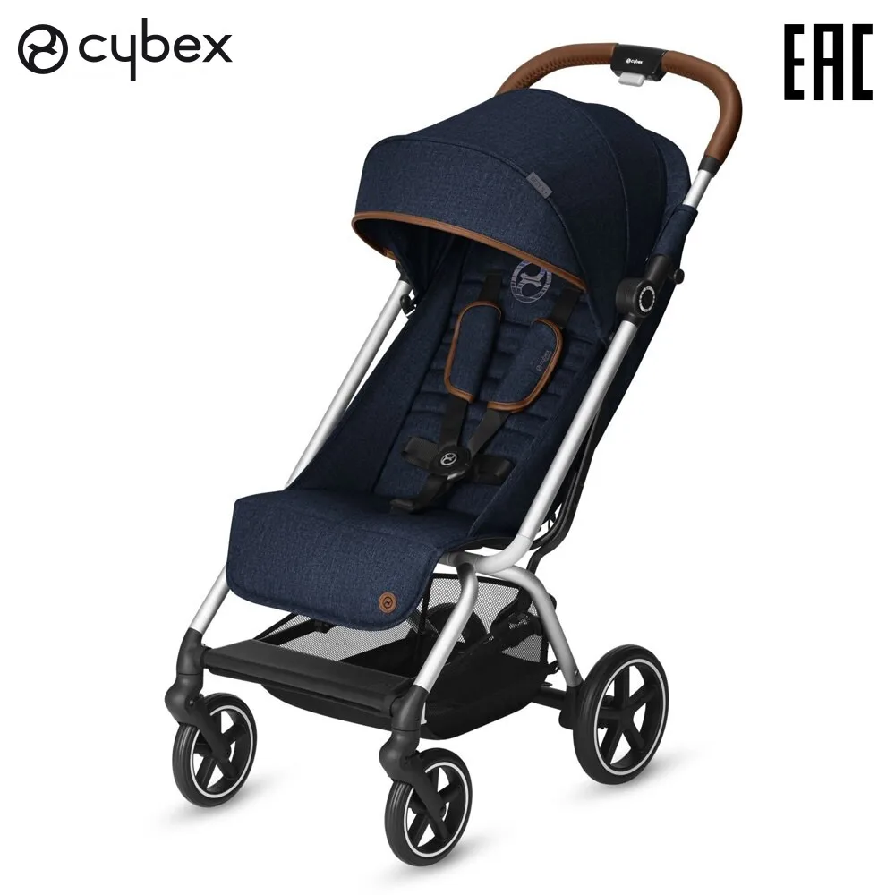 Детская коляска Cybex Eezy S Plus DENIM с дождевиком|Легкая коляска| |