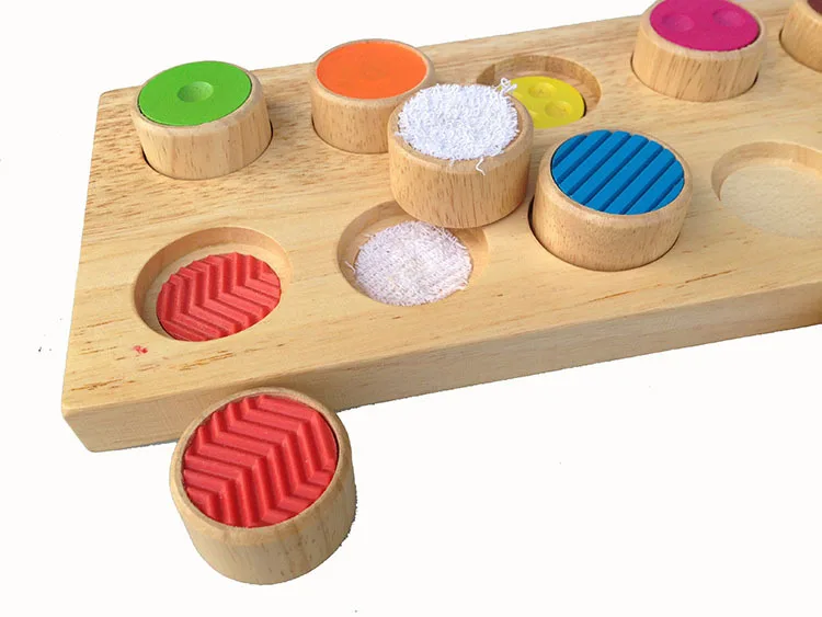 Baby Wooden Montessori Sensory Material Toy Kids Preschool Educational Tactile Toy Baby Wooden Toys