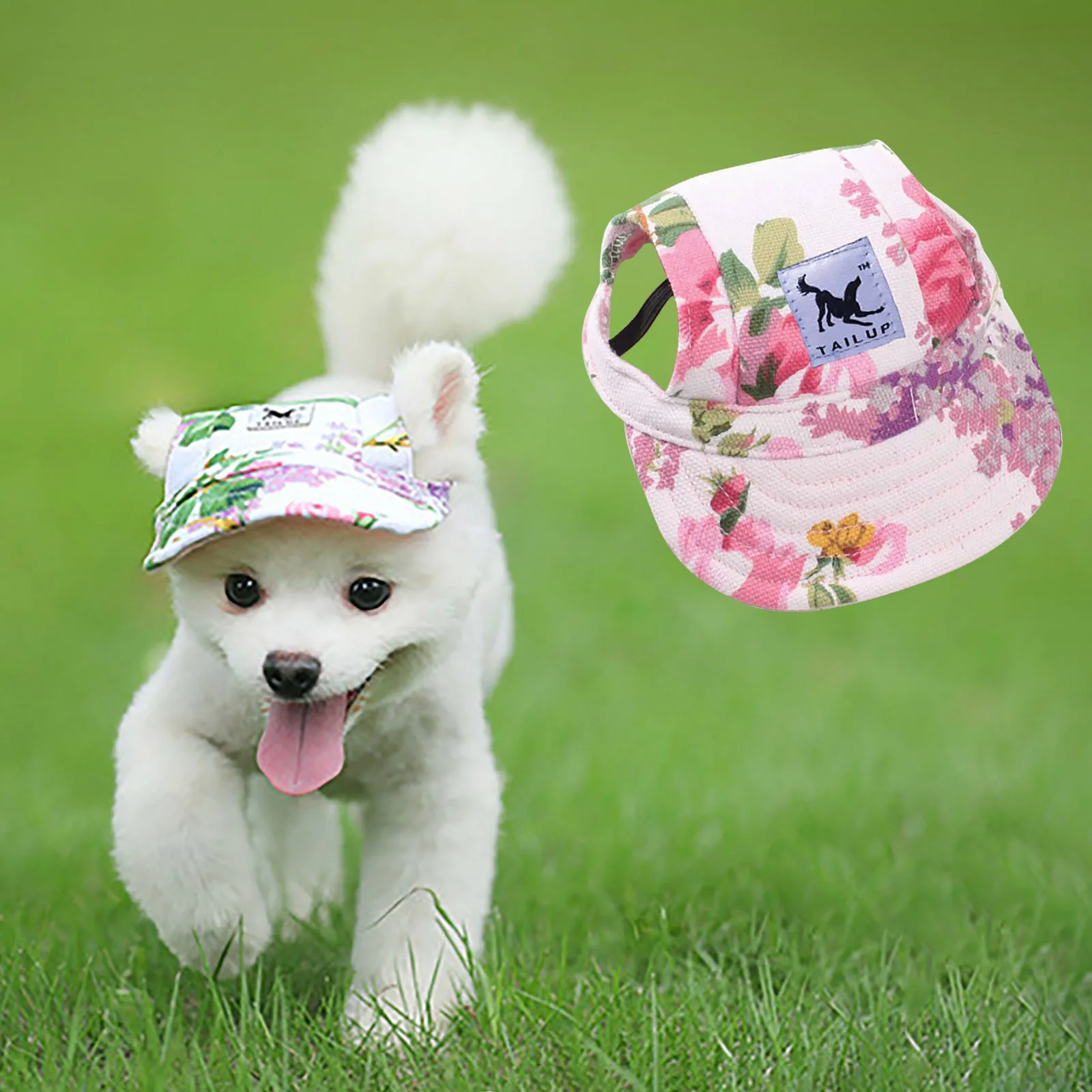 Gazechimp 2 Pezzi Canva Dog Caps Regolabile Pet Dog Outdoor Sun Hat Protegge Gli Occhi degli Animali Domestici 