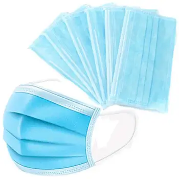 

40pc/500pcs Disposable Mask 3 Layer Non Wove Ply Filter Mouth Masker Face Cover Mass -Dust Comfortable Protective