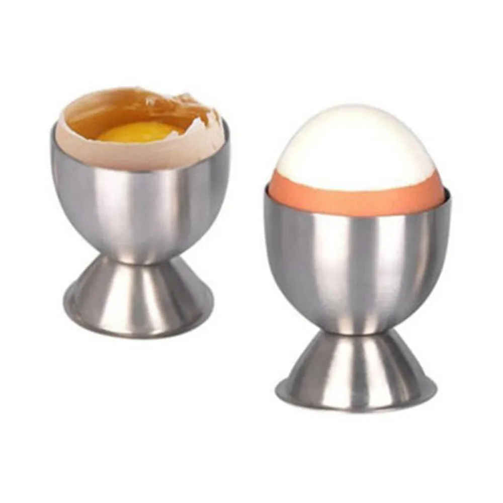 

Practical Stainless Steel Soft Boiled Egg Cups Holder Tabletop Cup Kitchen Tools Breakfast Steam Rack Mold for Frying Eggs Poach