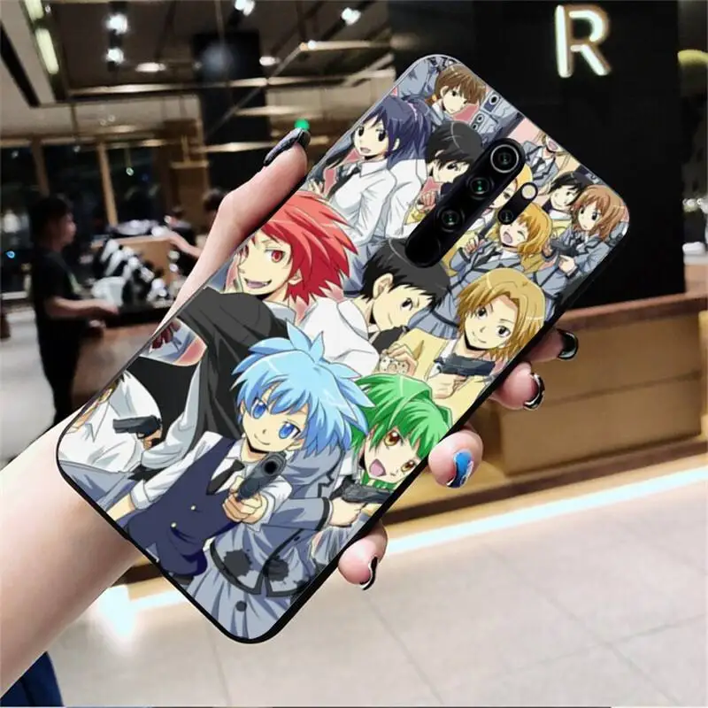 xiaomi leather case card YJZFDYRM Ám Sát Lớp Học Anime Đen TPU Mềm Mại Ốp Lưng Điện Thoại Redmi Note 9 8 8T 8A 7 6 6A đi Pro Max Redmi 9 K20 best flip cover for xiaomi