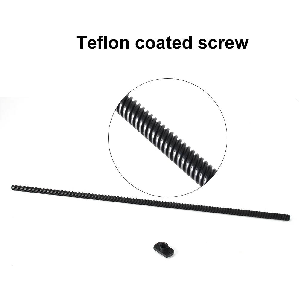 Parafuso de Chumbo Teflont para Impressora 3d t8 Ptfe Parafuso de Chumbo Pom Porca Ender3 Ender3 Pro Ender3 v2 Ender5 Sidewinder x1 Voron Chumbo Milímetros Milímetros - Imagem 2