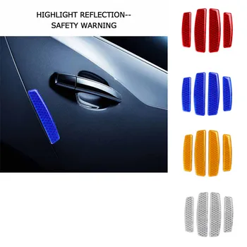

Car Anti Collision Reflective Warning Stickers Auto Door Edge Guard Decals For Cadillac Audi A3 4 4L Opel Astra h g Peugeot 307