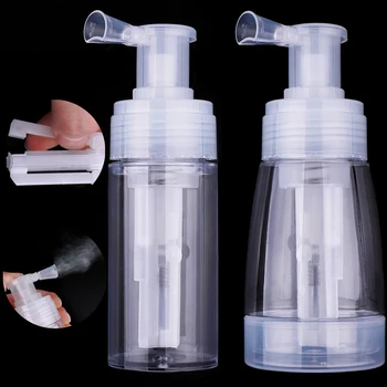 

110ml/180ml Fine Mist Powder Spray Bottles with Locking Nozzle Portable Baby Powder Makeup Barber Sprayer Container