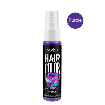 

30ml Dye Hair Spray Practical Unisex Temporary Portable Long Lasting Convenient Washable One Off Easy Clean Non Toxic Coloring