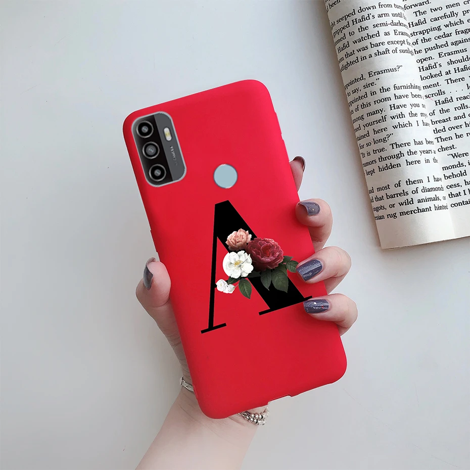 For OPPO A53S 2020 Case Letter Monogram Flower Soft Silicone Phone Back Cover For Oppo a53s 2020 A 53s A53 s Oppoa53 Cases Coque cases for oppo phones Cases For OPPO