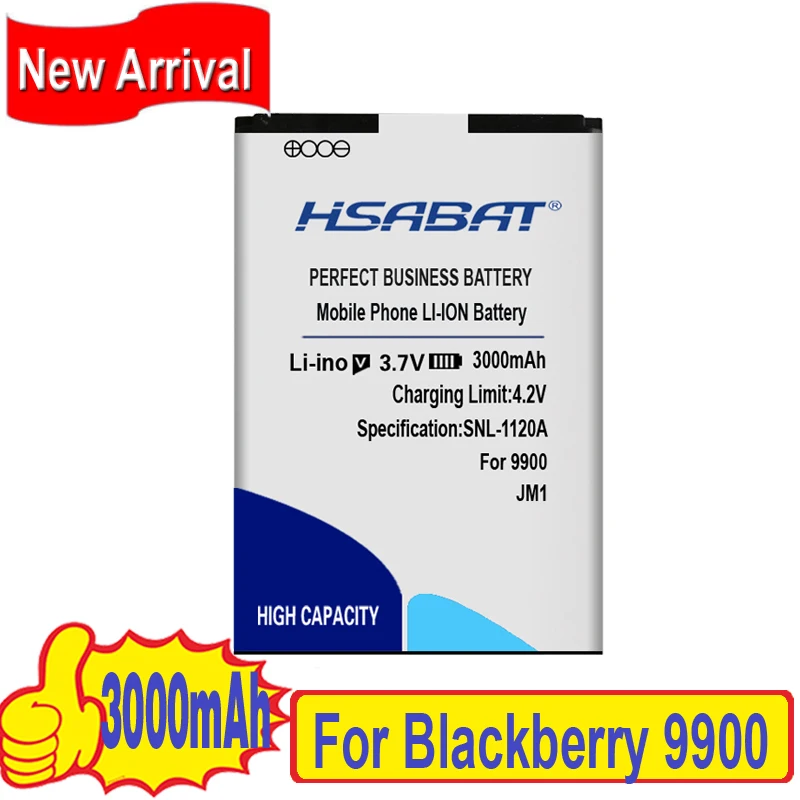 HSABAT 3000 мАч JM1 батарея для Blackberry 9900 9930 9850 9860 батареи