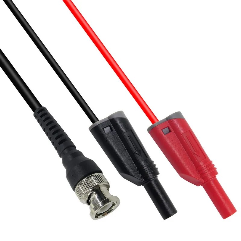 New bifurcated BNC 4mm Shrouded Plug Test Leads Safety Type Probe