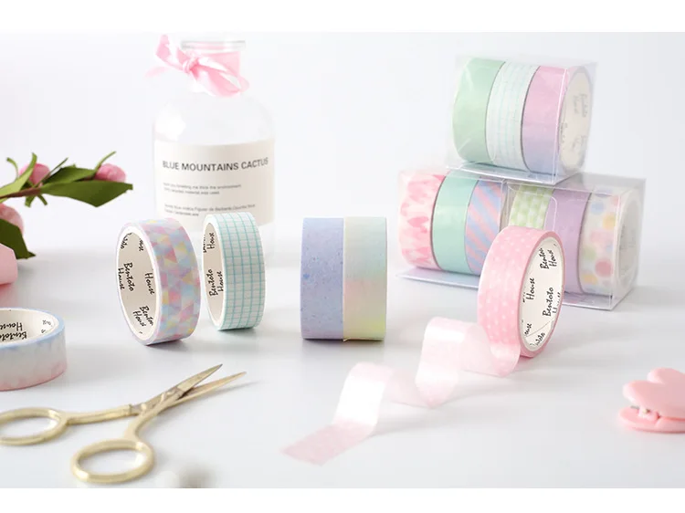 10 компл./лот мультфильм лента Washi DIY японский Бумага кружевные шелковые трусики перламутрового оттенка серии декоративная клейкая лента малярная лента наклейки