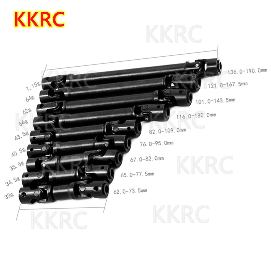 TRX4 SCX10 Steel Drive Shaft CVD Universal For 1/10 RC Crawler Axial 90046 TRX-4 KM2 D90 Parts Accessories | Игрушки и хобби