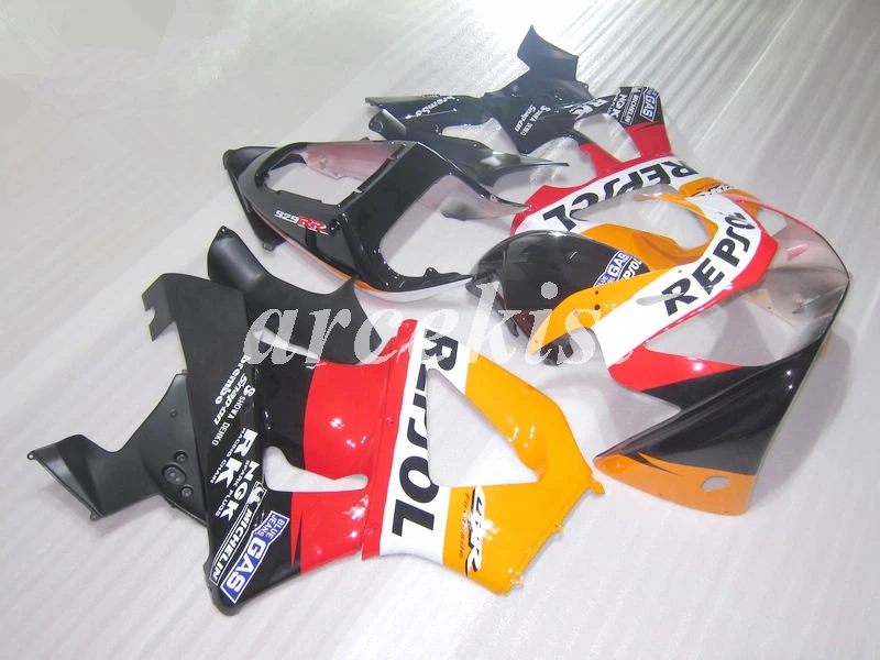 4 подарки ABS мотоцикл обтекатели комплект Подходит для HONDA CBR 929RR 929 2000 2001 CBR929RR 00 01 CBR 900RR пользовательские Repsol Лидер продаж