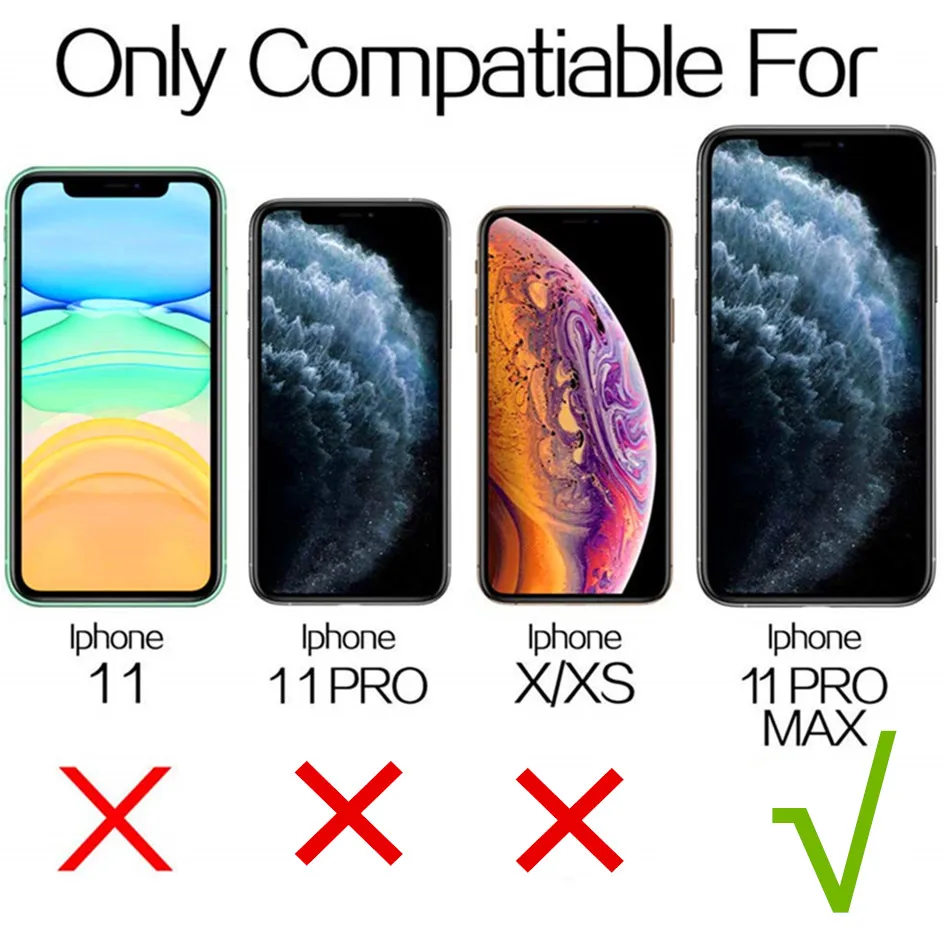 3 шт. в упаковке, закаленное стекло для iPhone 11 Pro Max/iPhone XS Max, Защита экрана для всех, 6,5 дюймов, новинка, закаленное стекло для экрана iPhone