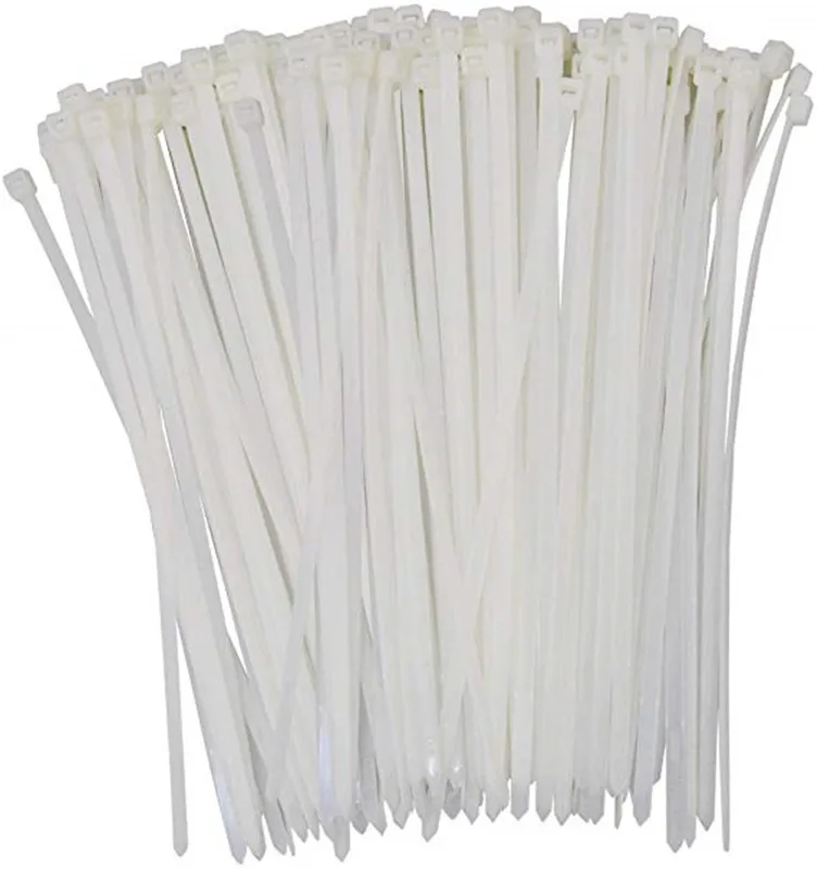 

Self-Locking Plastic Nylon Wire Cable Zip Ties 250pcs White Cable Ties Fasten Loop Cable Ties Zip Tie Wraps 4x300mm