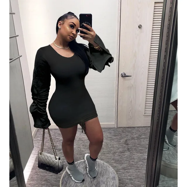 sexy sweatshirt dress