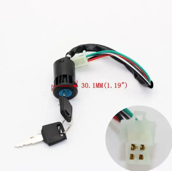 4 Wire Ignition Key Barrel Switch 50cc 110cc 125cc 250cc mini Motorcycle modification parts | Автомобили и мотоциклы