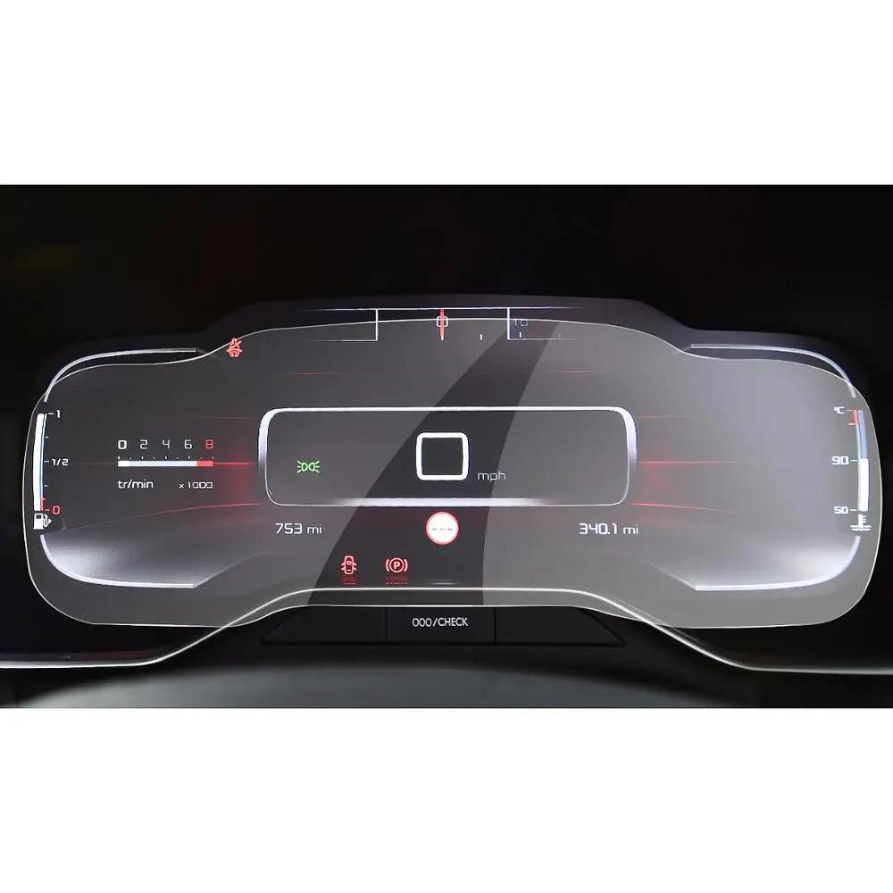 RUIYA Car Screen Protector For Citroen C5 aircross 2018 2019 2020 LCD Instrument Panel Display Auto Interior Accessories