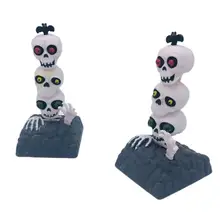 Авто брелок украшение модная Солнечная энергия качающийся череп кукла креативный качающаяся голова Скелет украшение автомобиля аксессуары