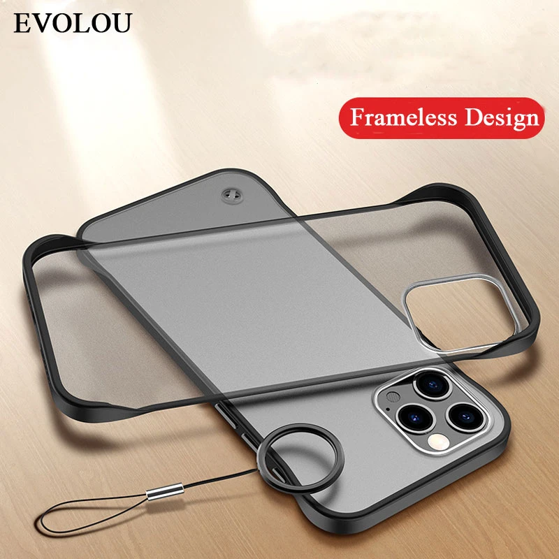 Translucent Frameless Phone Case for iphone 13 Pro Max 12Pro Ultra Thin Hard Matte Back Cover for iphone 11 Pro XR Xs Max SE 7 8 lifeproof case iphone xr