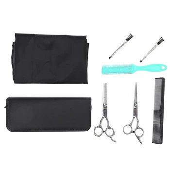

Hair Scissors Cutting Shears Salon Professional Barber Hair Cutting Comb Thinning Shears Hairdressing Styling Tool Salon Apron