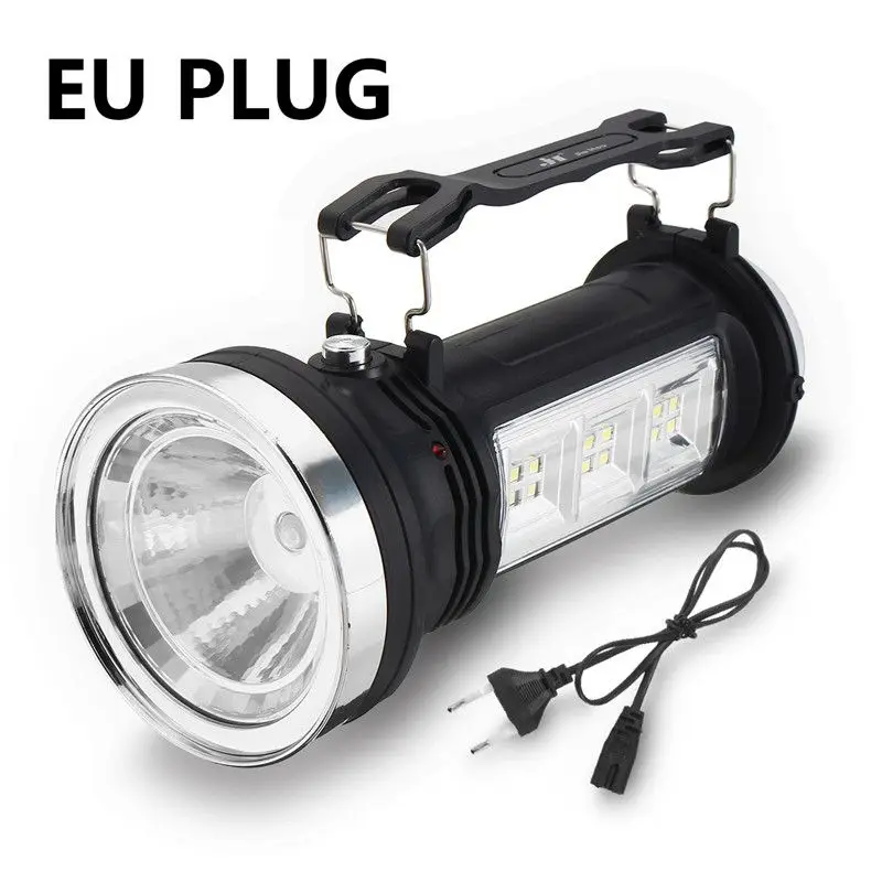 

Solar Power Rechargeable LED Flashlight Outdoor Camping Night Hiking Portable Multi-function Tent Light Lantern Lamp