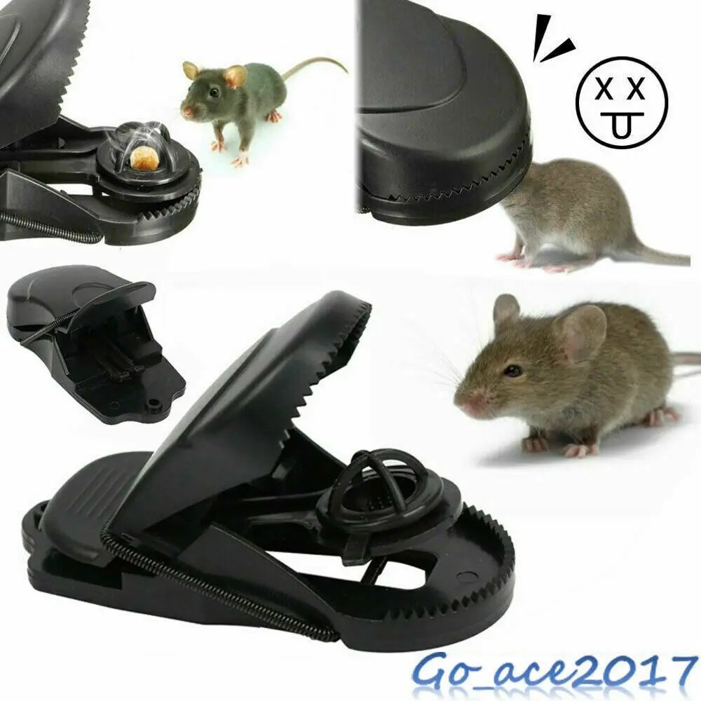 

Reusable plastic mousetrap bait to catch spring rodent pest control tool