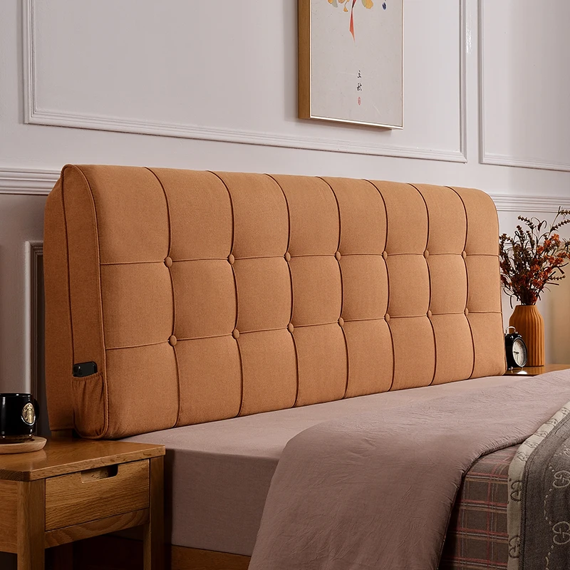 Nordic style bed head pillows no bed tatami pillows can be adapted washable towel head cover back board soft cover
