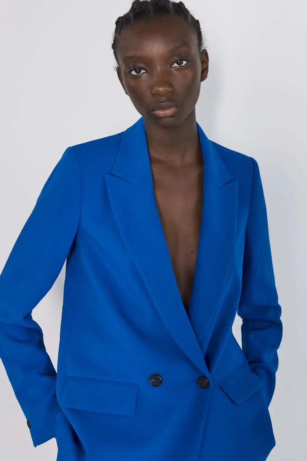 

2019 Spring And Summer New Style Ozhouzhan Double Breasted Suit Jacket Women's Suit DFT27372