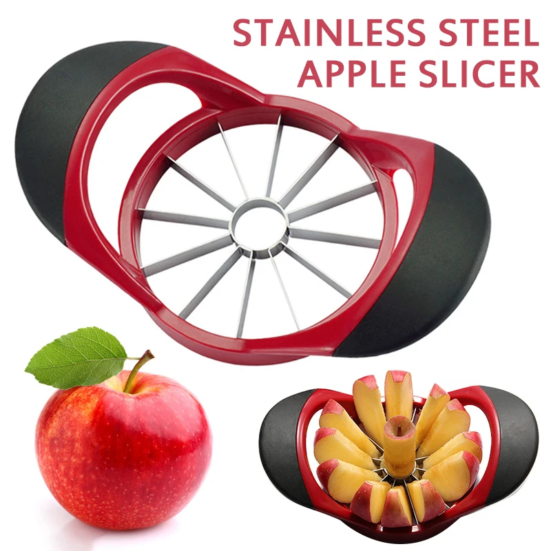 Stainless Steel Apple Slicer 12-Blade Large Apple Corer Divider Peeler Cut  Fruit Ultra-Sharp Apple Cutter Multi-function Tool - AliExpress