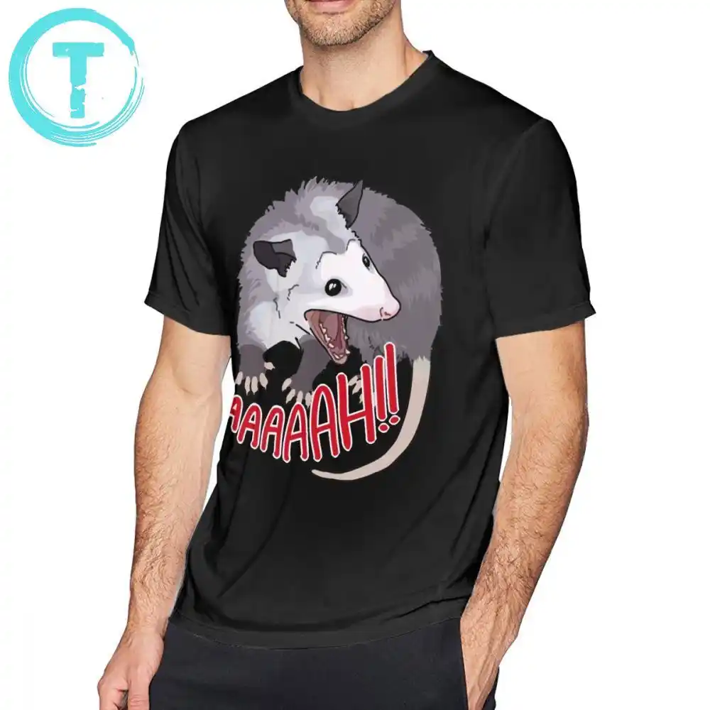 Scream T Shirt Possum Scream At Own Ass T Shirt Awesome Beach Tee Shirt Male Xxx Short Sleeves Cotton Print Tshirt Aliexpress