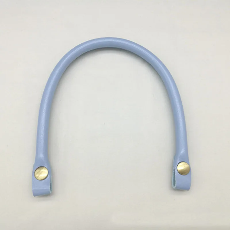 Sky blue 1 шт. 40 см съемные Obag Ручки PU кожаные ручки для сумки DIY Сменные аксессуары для дам сумка на плечо сумка ремень - Color: Sky blue