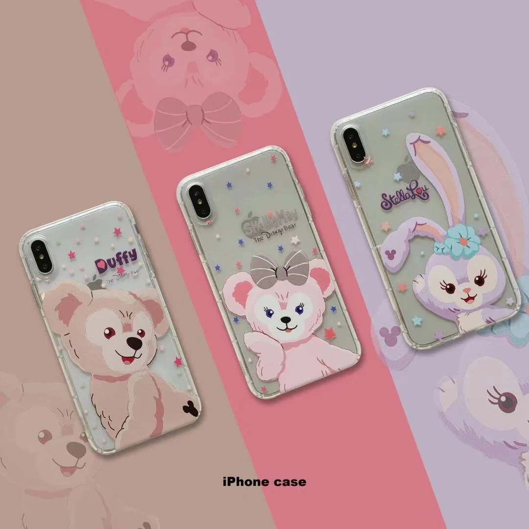 

High quality cartoon long ear bear ballet rabbit soft cover for Iphone XR XS MAX 11 11pro 11pro max 7 6s 8plus bottom case Coque