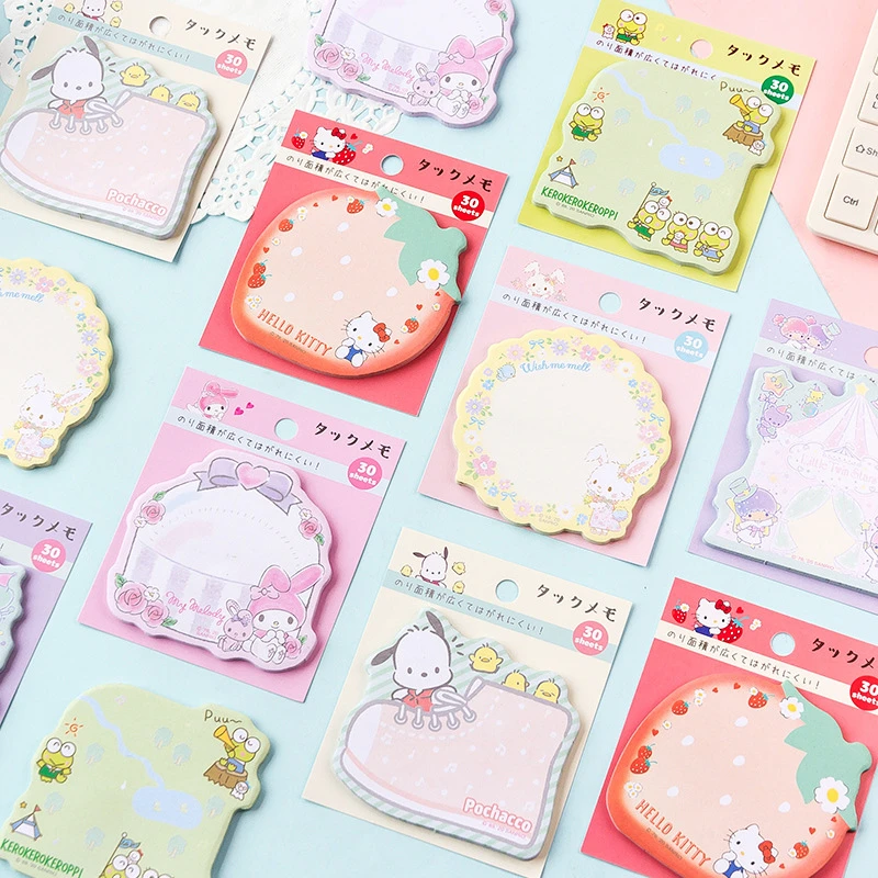 30pcs Kawaii日本の漫画メモ帳かわいい文房具n時間付箋ポータブルメモ帳学校事務用品paperia Memo Pads Aliexpress
