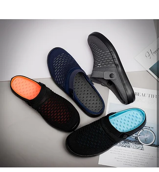 

Men Outdoor Shoes Summer Men Sandals Breathable Mesh Male Sandal Fashion Slides Beach Men Shoes Water Male Slippers