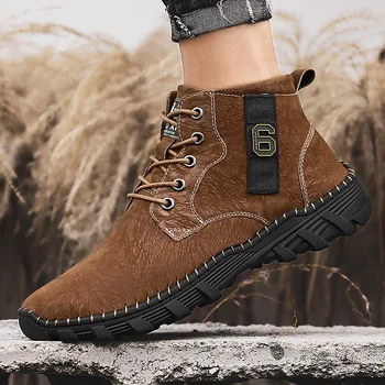

Fashion outdoor high-top desert training military boots, men's Martin boots, men's casual non-slip work boots, motorcycle boots