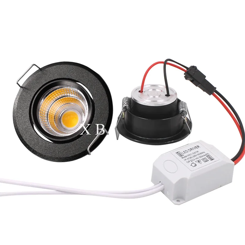 LED mini Downlight Under Cabinet Spot Light 3W for Ceiling Recessed Lamp AC85-265V Dimmable Down lights with driver 6