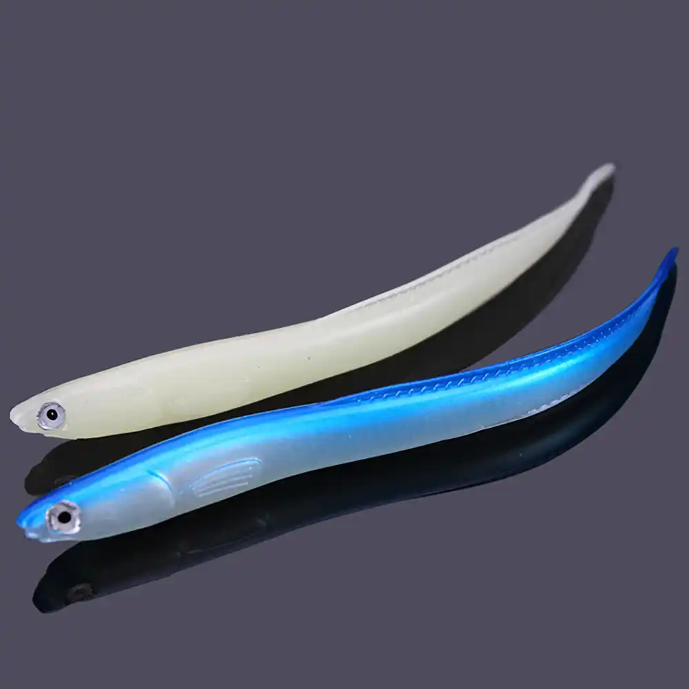 5pc soft fishing lures baits fishing bait swim eel carp worms