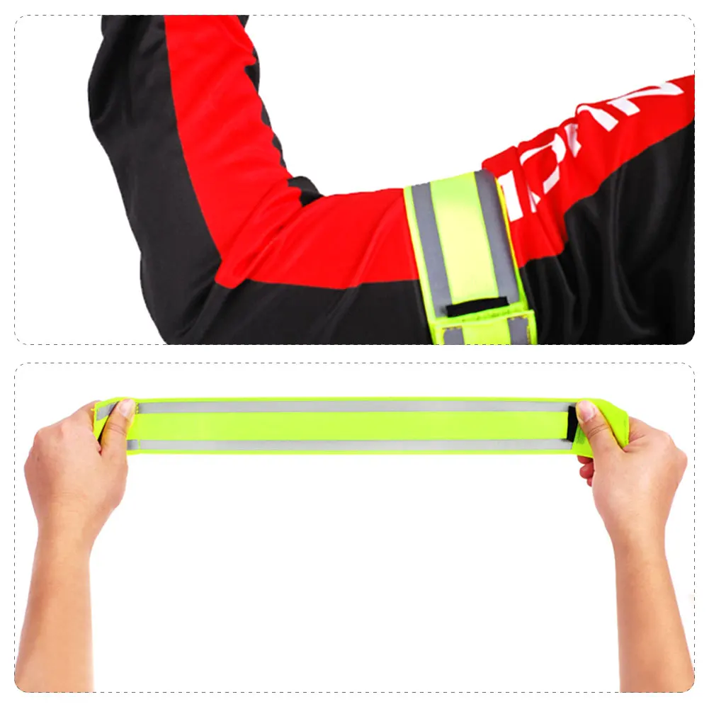 Cycling Super Reflective Safety Elastic High Elastic Leggings Arm Strap With Night Running Arm Band Leggings Arm Band