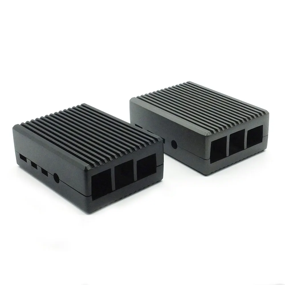 Raspberry Pi 4 Model B czarny ciemnoszary koperta ze stopu aluminium pasywna obudowa chłodząca metalowa obudowa rozpraszanie ciepła dla Pi 4 2 Raspberry Pi 4 Model B czarny ciemnoszary koperta ze stopu aluminium pasywna obudowa chłodząca metalowa obudowa rozpraszanie ciepła dla Pi 4 2