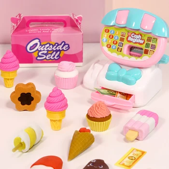 

Simulation Cash Register Educational Mini Supermarket Kids Pretend Toy Set Home Ice Cream Play House Children Kids Toys