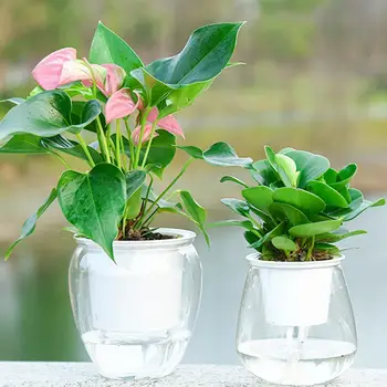 

Automatic Self Watering Plant Flower Pot Water Container transport water cycle Plastic Planter Home Garden window flowerpot