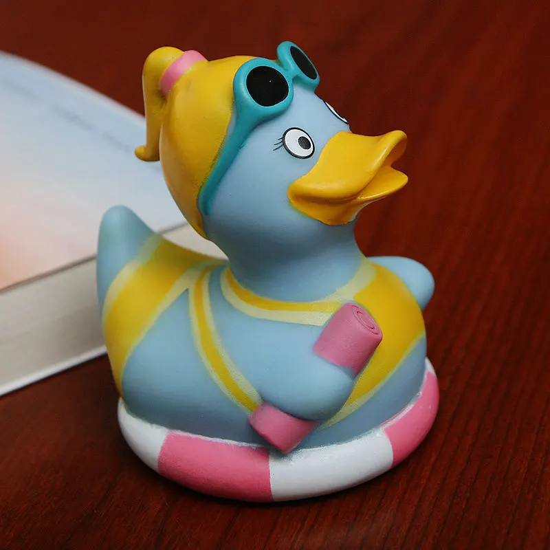 Duck Bath Toys Novelty Creative Play with Water Small Yellow Duck Environmentally Friendly PVC Rubber Baby Duck Bath Educational