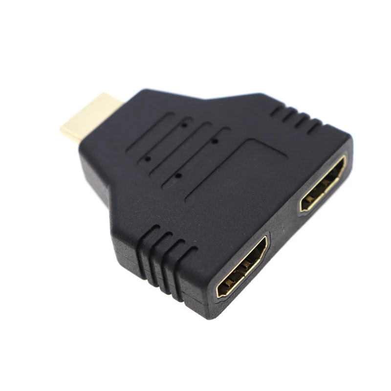 1080P 1 HDMI штекер на 2 HDMI Женский адаптер HDMI 1,4 переключатель сплиттер адаптер 1x2 видео конвертер для HDTV