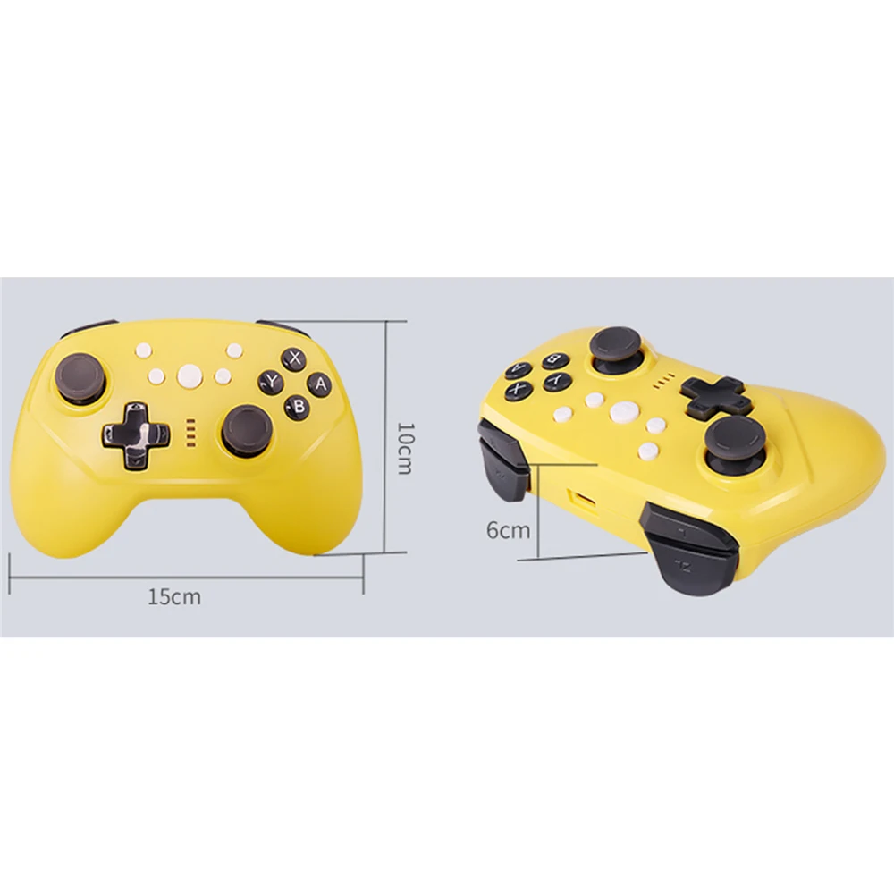 Portable Wireless Bluetooth Gamepad Joystick Wired Game Controller for Nintend Switch/Switch Lite Console 6-axis Sensor Function