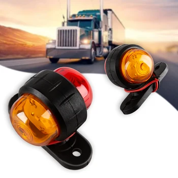

Waterproof Side Marker Lights 4 Wires Parts 2pcs Accessories LED Lamp Car Truck