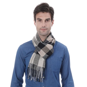 

2019 Fashion Luxury Brand Winter scarf men Cashmere Warm Wool Scarves Cheap Price