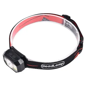 

LED Glare Head-Mounted Flashlight USB Charging Night Running Small Headlight ABS Camping Patrol Teaching Hunting