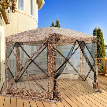 

Portable Pop Up 6 Sided Canopy Instant Gazebo Screen Tent OP3869